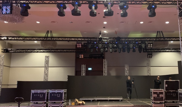 Flex p2, wynajem ekranów diodowych, wynajem oświetlenia, wynajem nagłośnienia