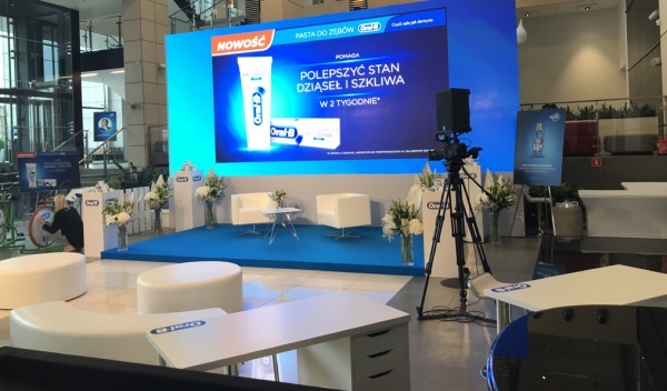 wynajem ekranów diodowych, obsługa multimedialna imprez, ekrany diodowe