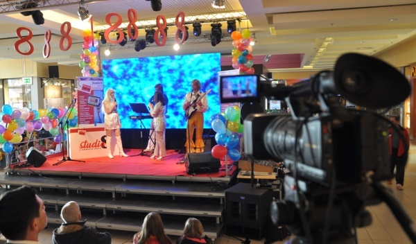 obsługa imprez w galerii handlowej, wynajem ekranów diodowych