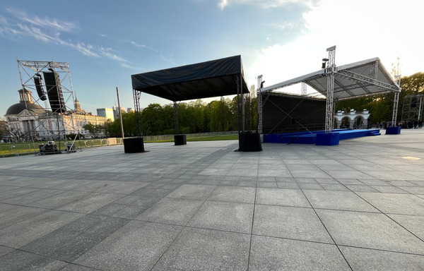 Dzień Strażaka, streaming, drony, wsparcie techniczne, budowanie sceny.