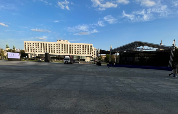 Dzień Strażaka, streaming, drony, wsparcie techniczne, budowanie sceny.