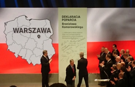 obsługa eventów dla partii politycznych. realizacja wizji