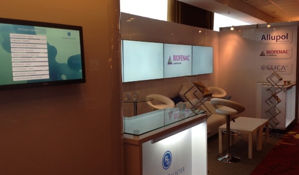 obsługa multimedialna stoisk targowych, wynajem ekranów bezszwowych