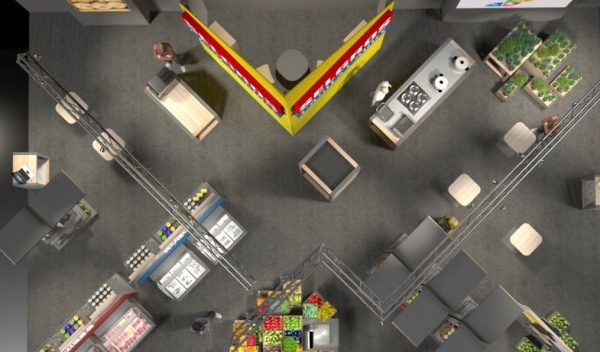 wynajem ekranów bezszwowych 55", multimedialne stoiska targowe, wynajem lcd