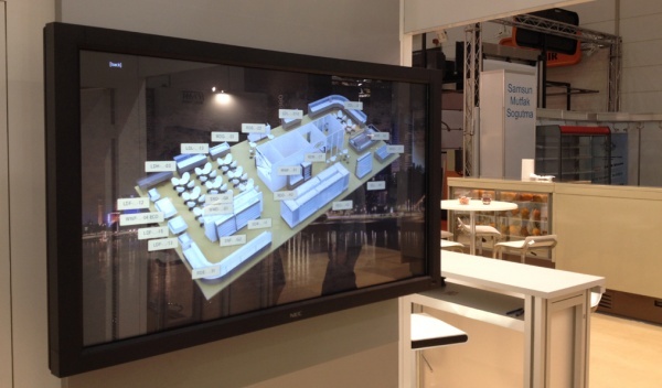 wypożyczalnia ekranów diodowych, multimedialne stoiska targowe