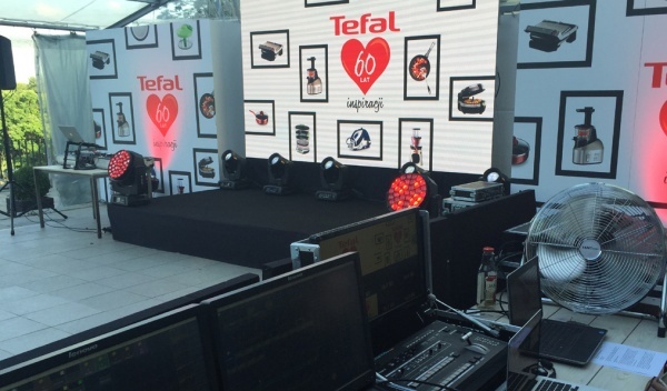 techniczna obsługa eventów, wynajem ekranów diodowych, wynajem oświetlenia