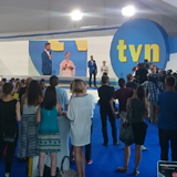 Ekran diodowy podczas ramówki dla stacji TVN, Warszawa, 2015 2